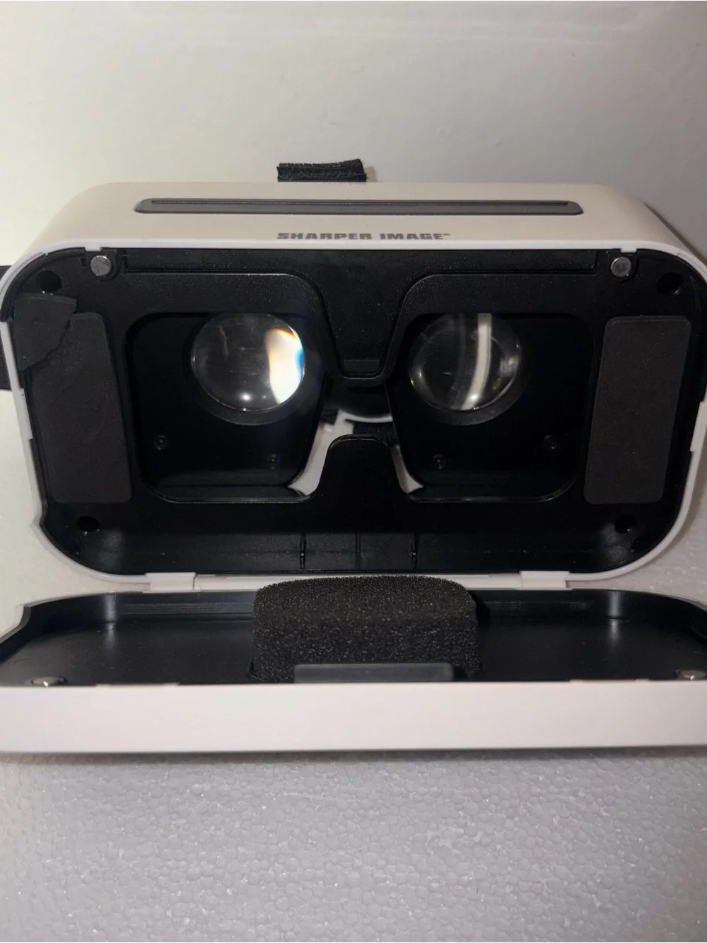 Sharper Image White and Black Mobile VR Headset